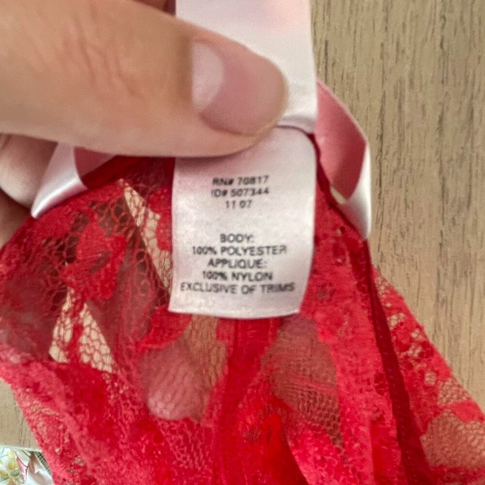 Victorias Secret Very Sexy Y2K Red Lace Babydoll | Womens Size XS - Picture 5 of 5